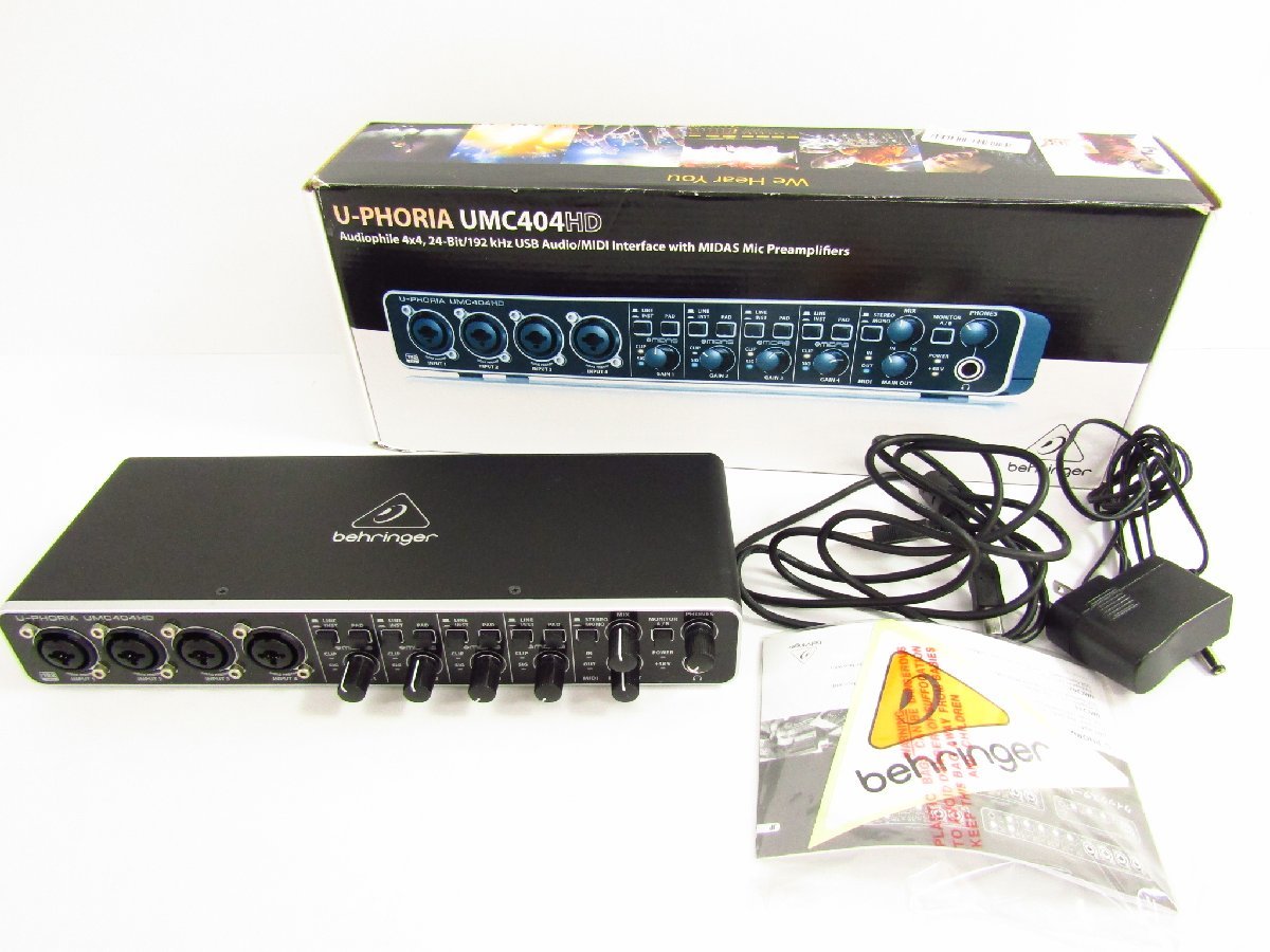 behringer U-PHORIA UMC404HD ベリンガー 4ch MIDI/USBオーディオインターフェース ▼G4136_画像1