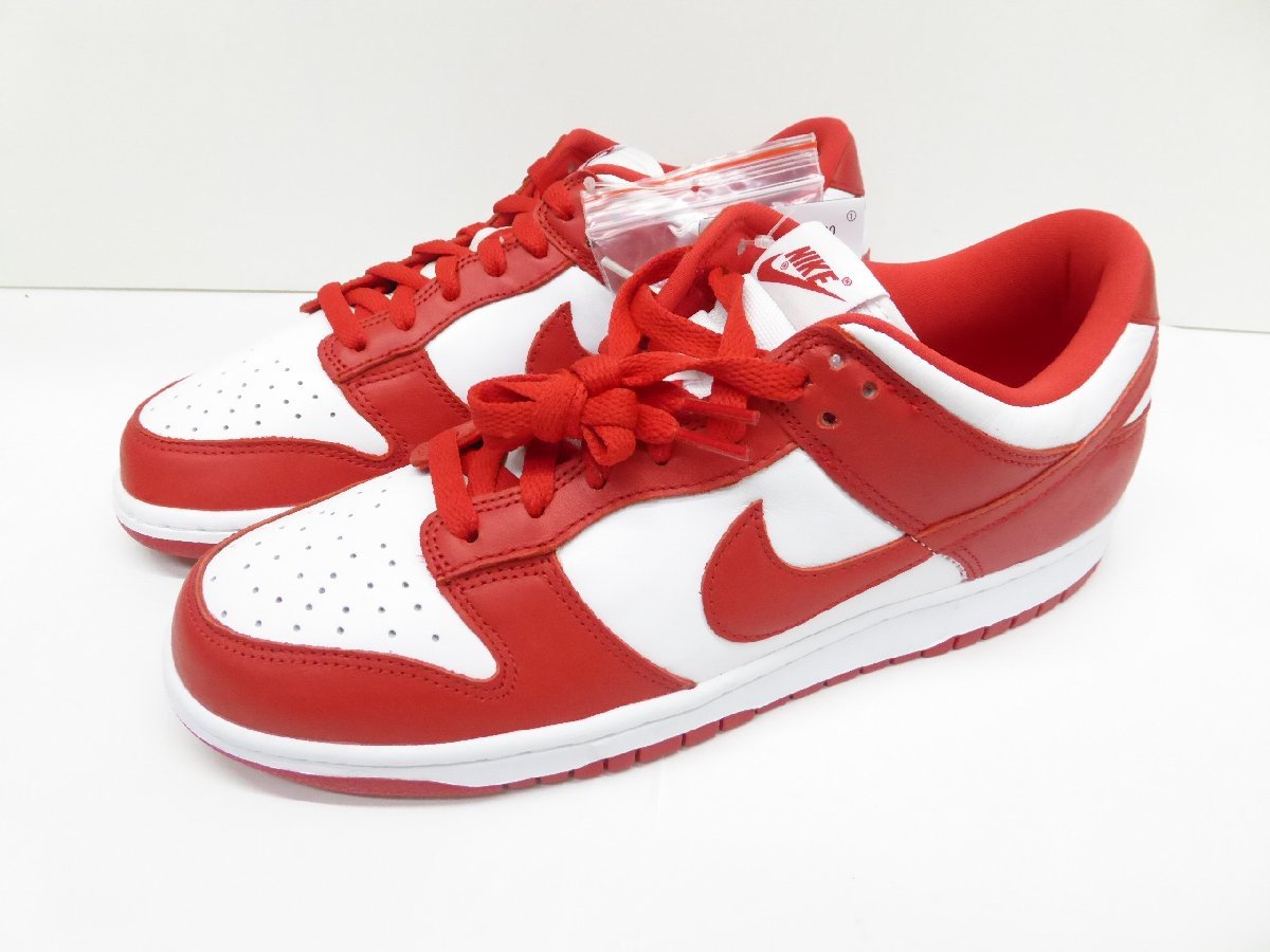 Nike Dunk Low SP White and University Red CU1727-100 27.0cm 靴 スニーカー △WT2693