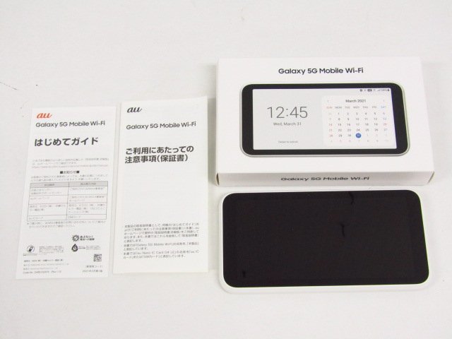 UQ Galaxy 5G Mobile Wi Fi SCRSWU ホワイト モバイルルーター SIM