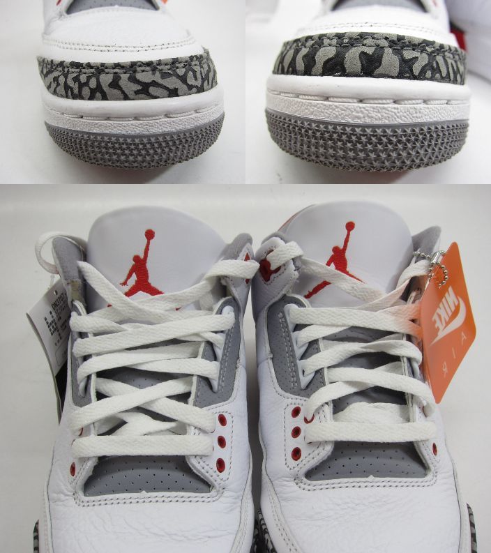 NIKE ナイキ AIR JORDAN 3 RETRO DN3707-160 SIZE:US8.5 26.5cm メンズ スニーカー 靴 □UT10501_画像9