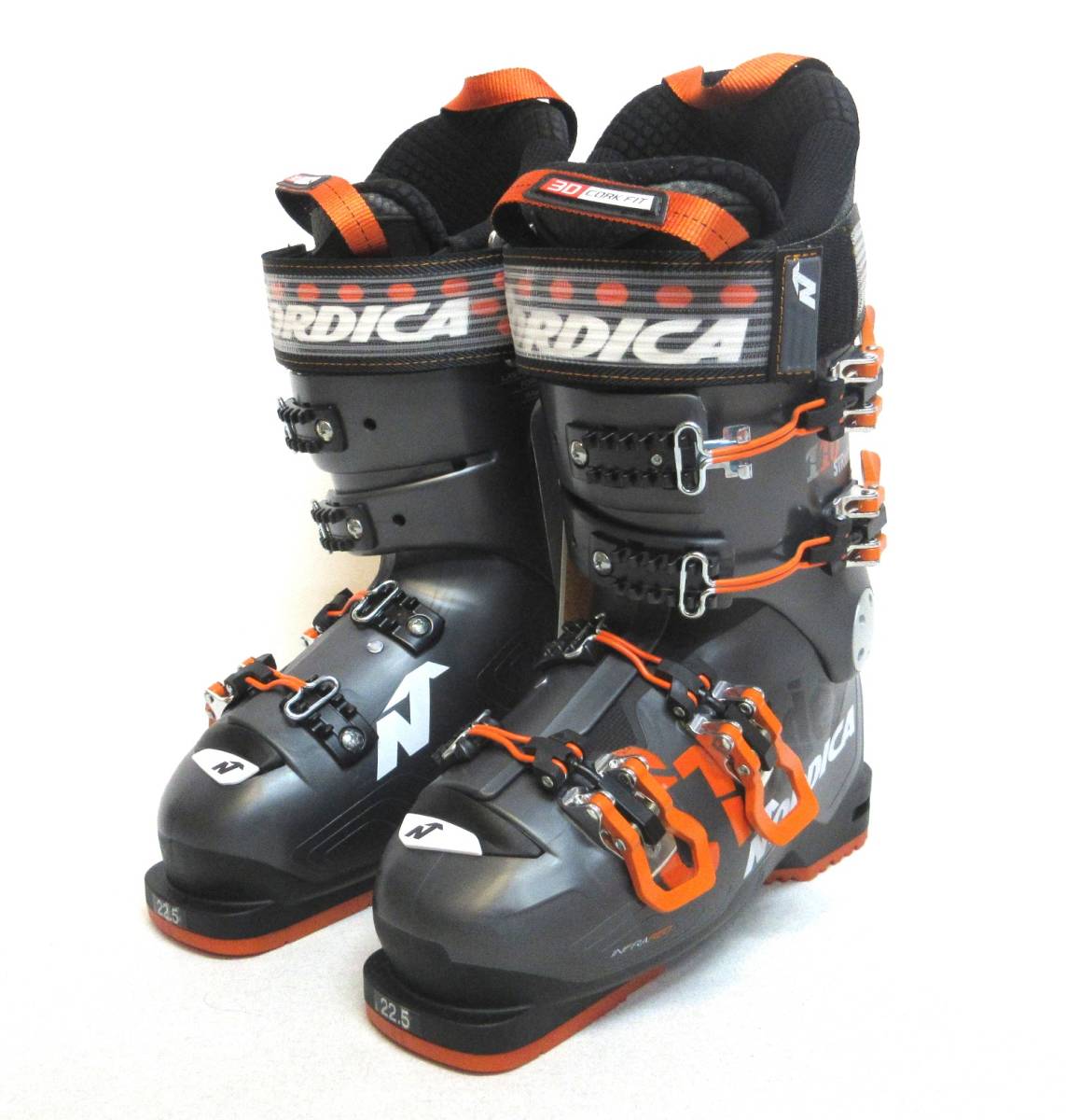 *17/18*NORDICA*22.5cm*STRIDER 110*ANTHRACITE-ORANGE-BLACK* sole length 275mm*