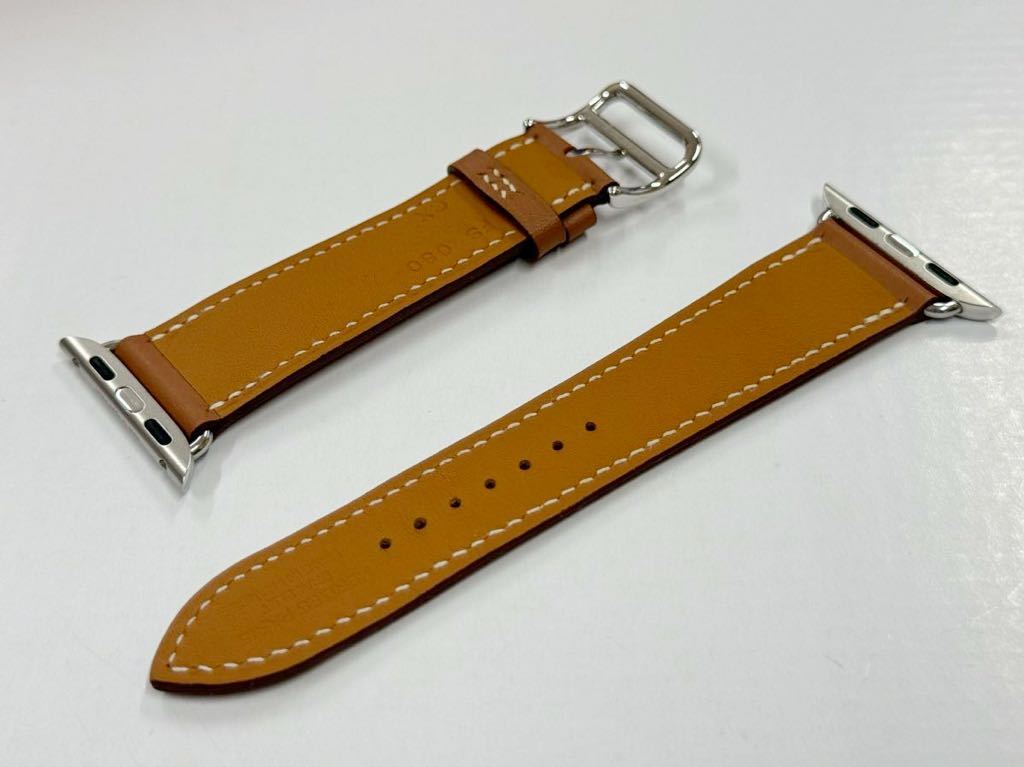 ☆即決 美品 ゴールド Apple watch HERMES エルメス シンプルトゥール レザーバンド 41mm 40mm 38mm アップルウォッチ 純正 172
