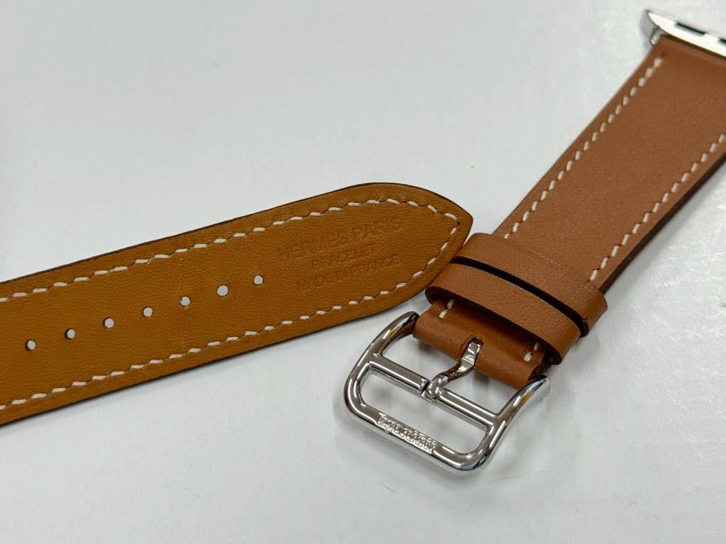 ☆即決 美品 ゴールド Apple watch HERMES エルメス シンプルトゥール レザーバンド 41mm 40mm 38mm アップルウォッチ 純正 172