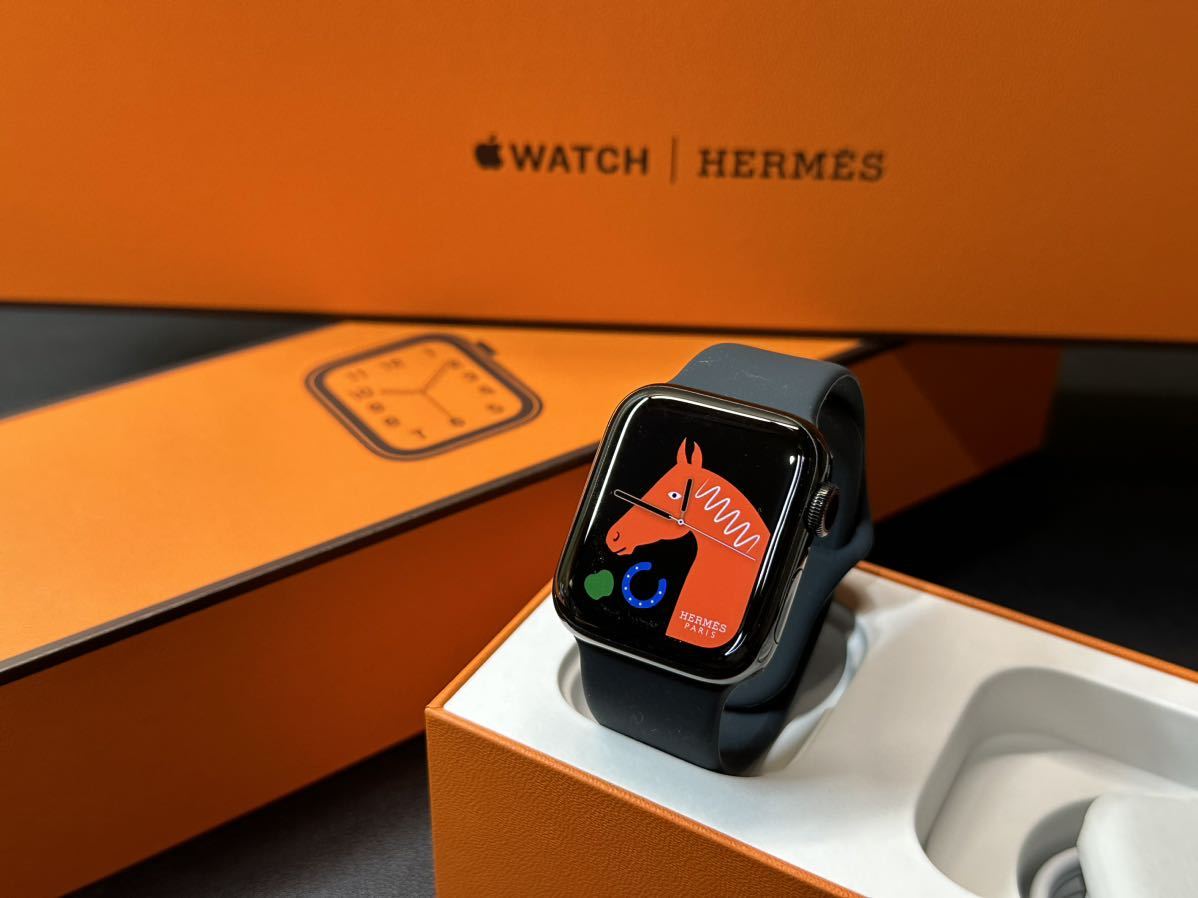 ☆即決美品Apple Watch series6 HERMES 40mm アップルウォッチ黒