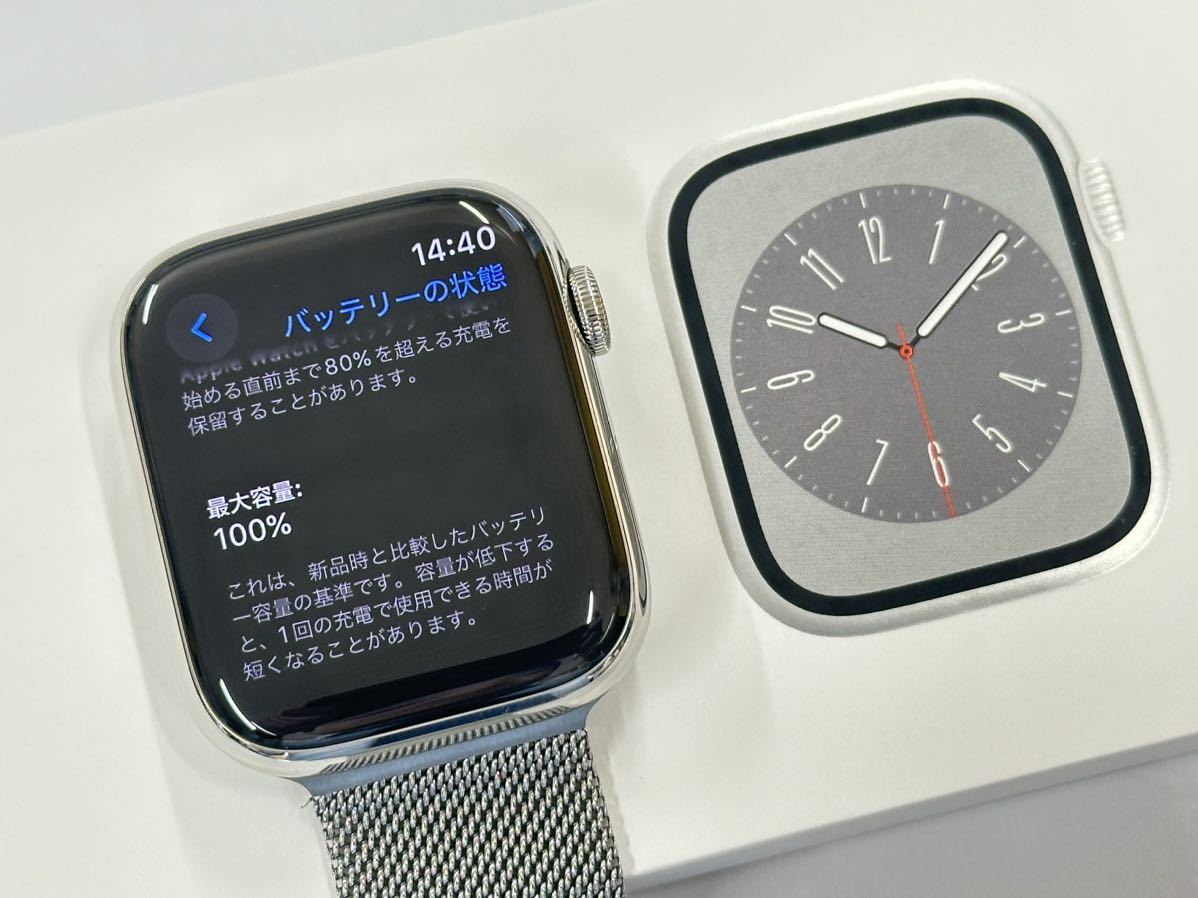 格安 Apple Series8 美品 ☆即決 Watch 046 シリーズ8 ミラネーゼ