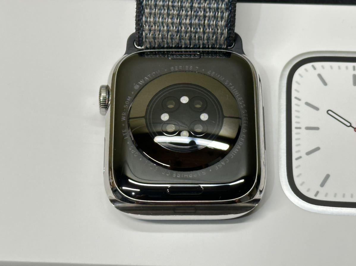 ☆即決 Apple Watch series7 45mm シルバーステンレス アップルウォッチ GPS+Cellularモデル シリーズ7 055_画像7