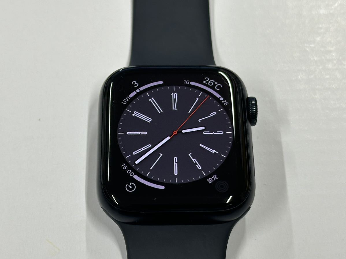 ☆即決 AppleCare+加入可 バッテリー100% Apple Watch SE2 44mm ミッドナイトアルミニウム アップルウォッチ GPSモデル 082