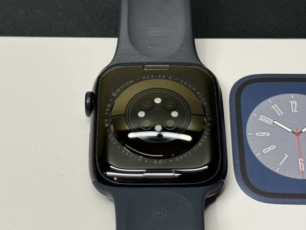 即決 美品 バッテリー100% Apple Watch series8 45mm ミッドナイト