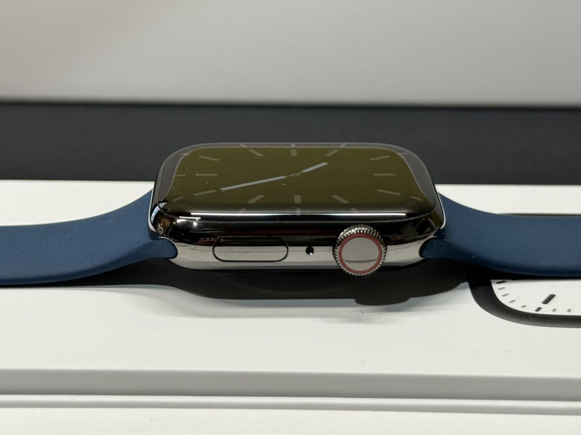 ☆即決 美品 Apple Watch series7 45mm グラファイトステンレス アップルウォッチ GPS+Cellularモデル シリーズ7  169