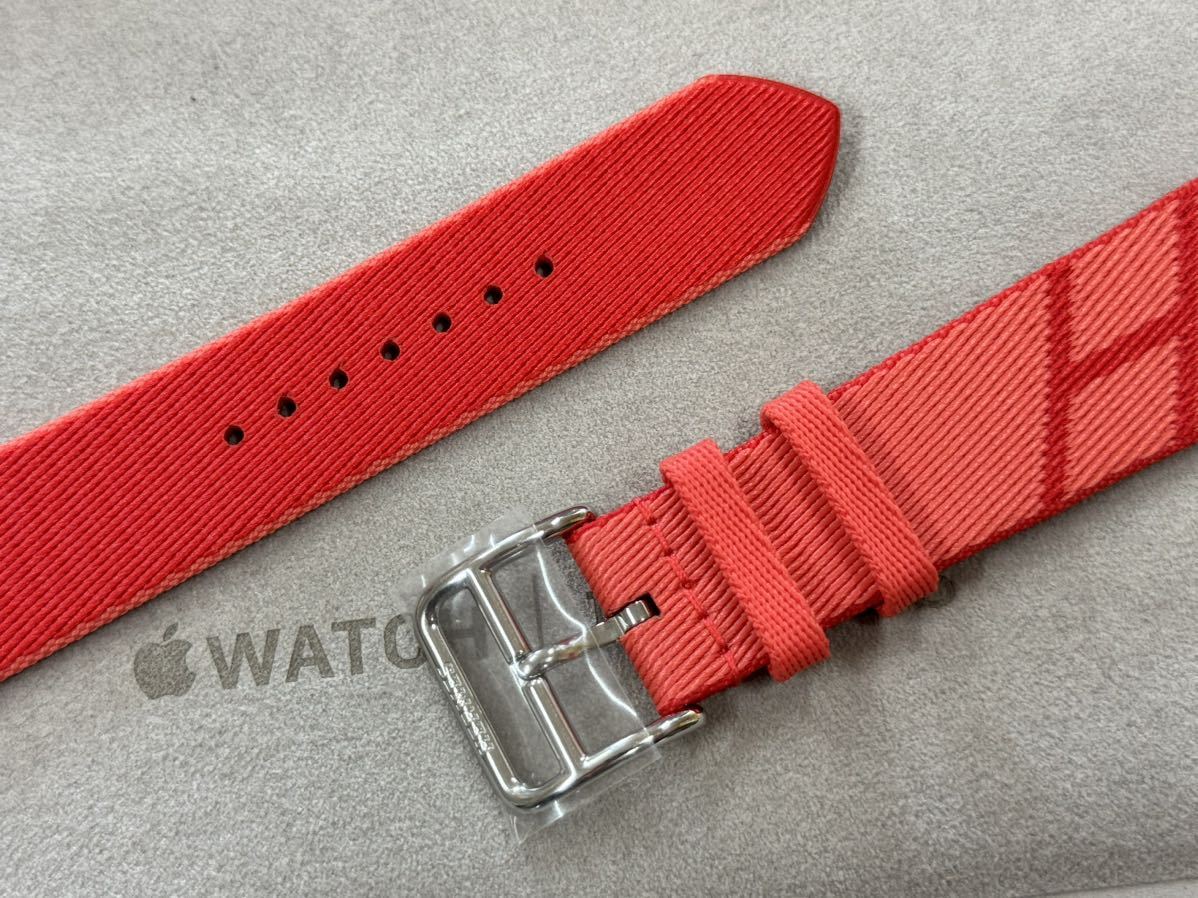 ☆即決 未使用 Apple Watch Hermes 41mm 40mm ジャンピング ローズ テキサス ルージュ ピマン アップルウォッチ エルメス 218