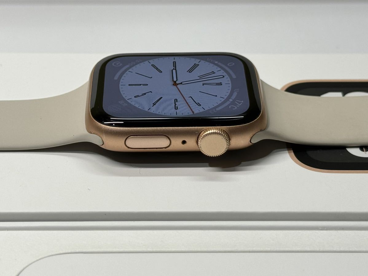 ☆即決 初めての方にもオススメ Apple Watch SE 44mm ゴールドアルミニウム アップルウォッチ GPSモデル 215_画像4