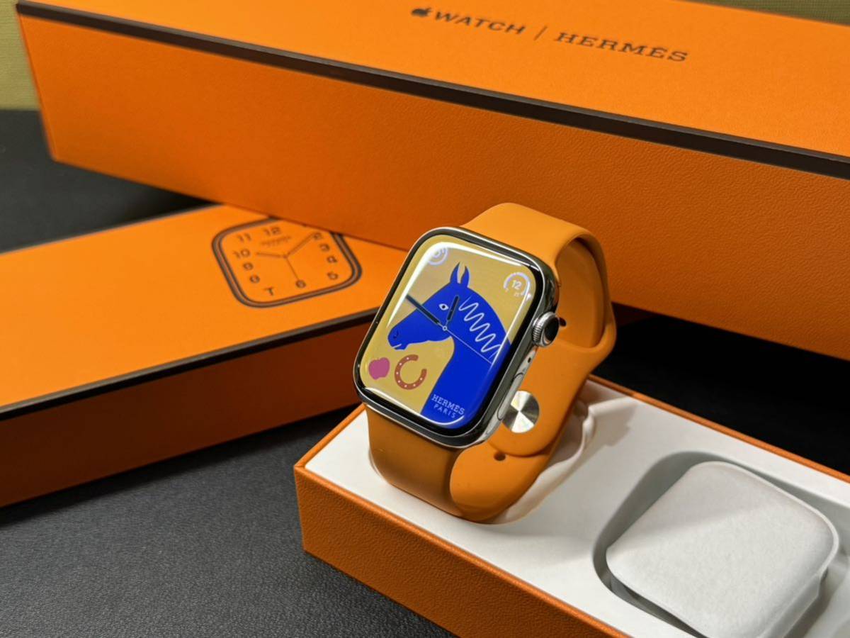 人気ブランドの アップルウォッチ 45mm HERMES series7 Watch Apple 美