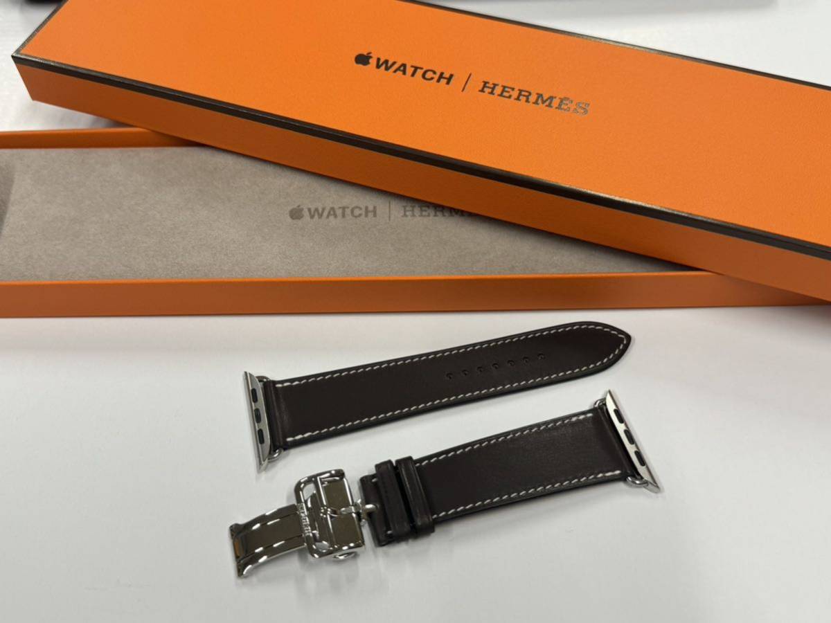 即決 未使用 Apple Watch HERMES 45mm 44mm バレニア エベンヌ 即決 未使用 Apple Watch HERMES 45mm 44mm バレニア エベンヌ