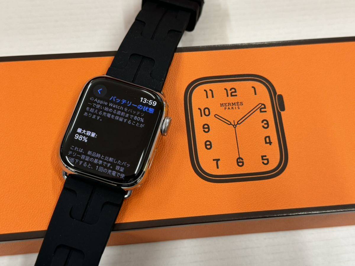 即決 美品 バッテリー98% Apple Watch series8 HERMES 41mm アップル