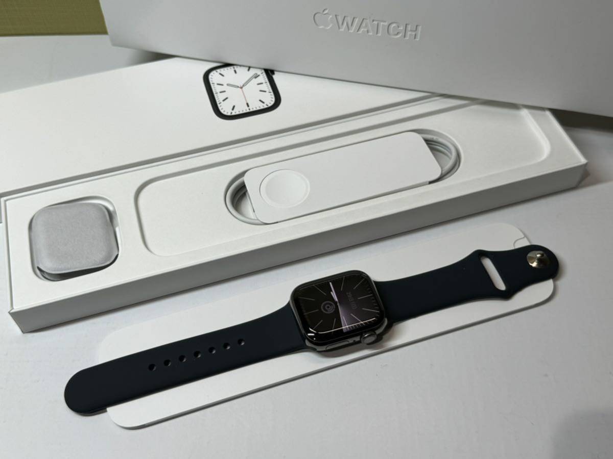 即決 美品 Apple Watch series7 41mm グラファイトステンレス アップル