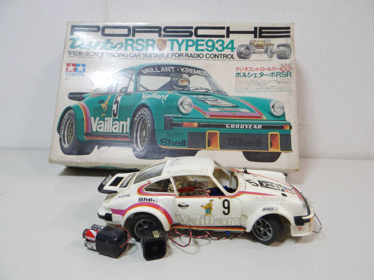 Va7707 タミヤ TAMIYA 1/12 scale racing car 934 PORSCHE TURBO 「ジャンク品」_画像1