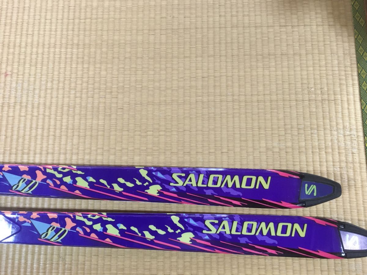 サロモンスキー板185cm。美品、SALOMON、スノボ、冬、スポーツ。