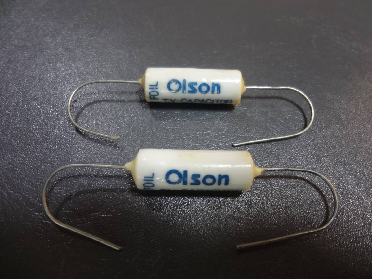 ２個セット Olson 0.01μF 600V Vintage ペーパーコンデンサー 未使用品_画像1