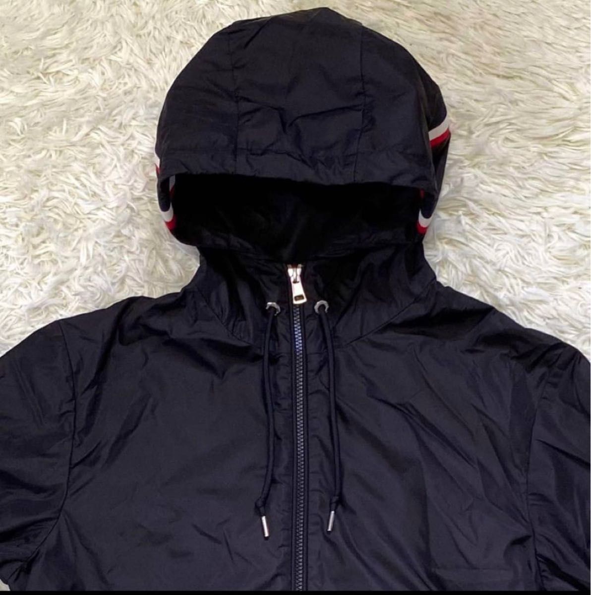モンクレール【極美品】MONCLER ナイロンジャケット ワッペン フード