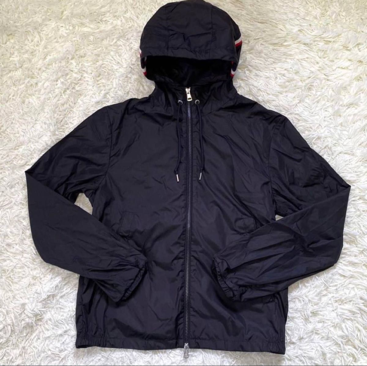 モンクレール【極美品】MONCLER ナイロンジャケット ワッペン フード
