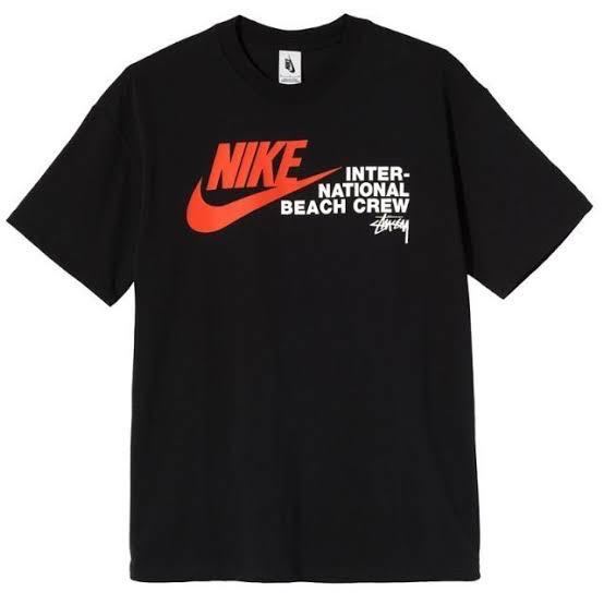 【(US) Sサイズ】NIKE x Stussy International Beach Crew Tee Black ナイキ ステューシー コラボ Tシャツ ブラック 送料無料