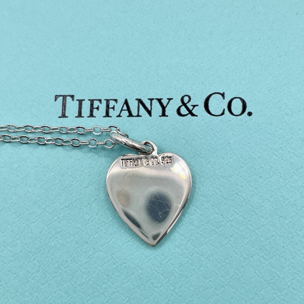 美品 Tiffany ティファニー ハート タグ ネックレス チャーム 925