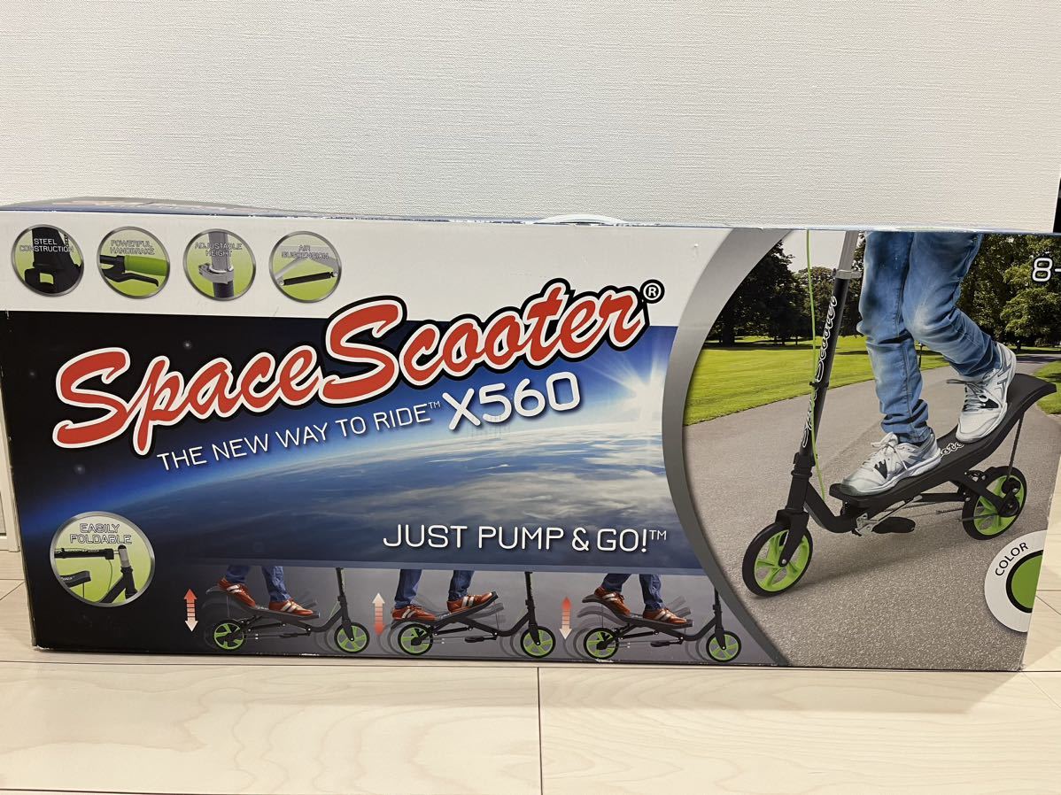 Space Scooter スペーススクーター x560 グリーン キッズ キックボード-