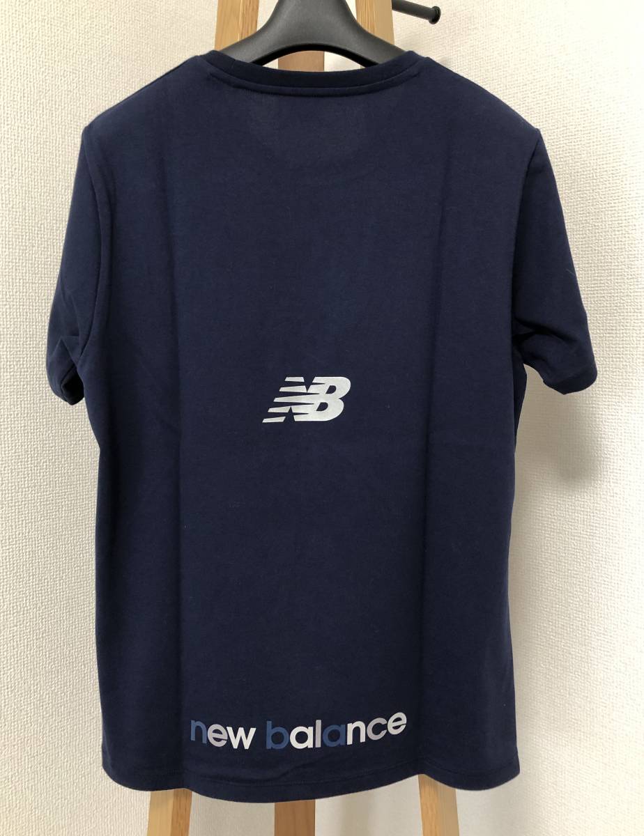 ★ ニューバランス NEW BALANCE コマーシャル プリント Tシャツ Mサイズ ネイビー ★_画像2