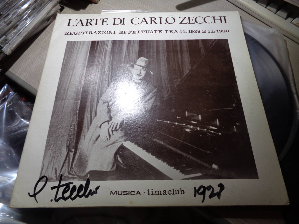 カルロ・ゼッキ氏の直筆サイン入,CARLO ZECCHI SIGNED!!!(signature,autograph)/L'ARTE DI CARLO ZECCHI(MUSICA TIMACLUB:MT-1 2LP