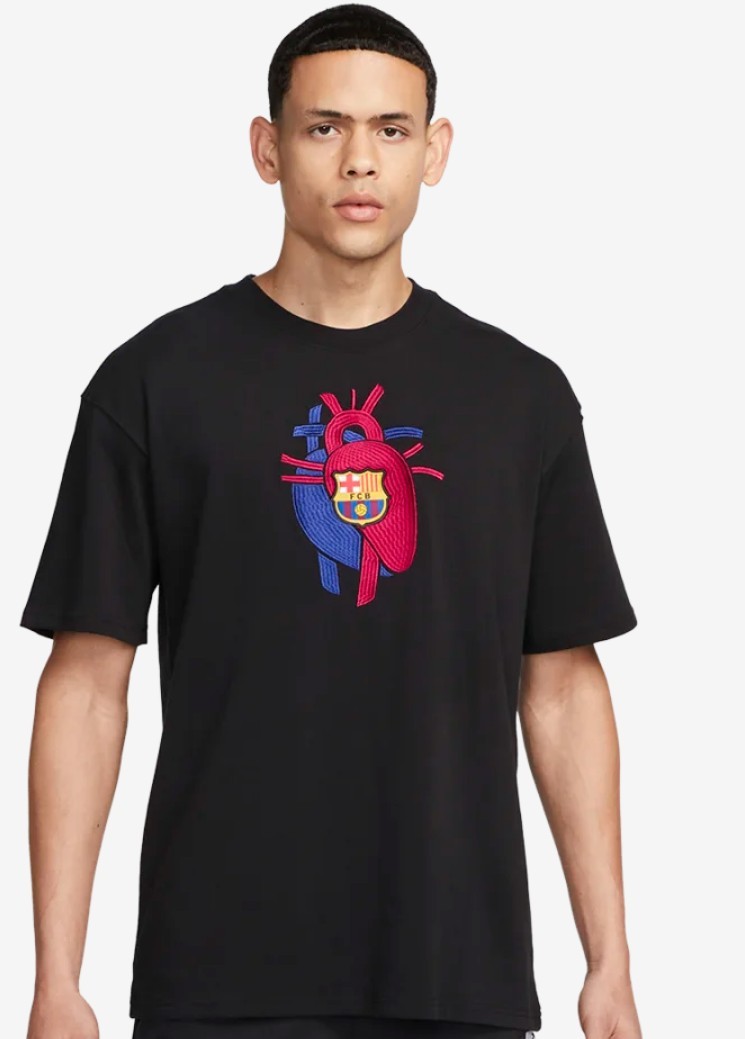 Nike FC Barcelona x Patta Culers del Mn Men's T-shirts Blackナイキ FCバルセロナ x パタ Culers del Mn メンズ Tシャツ _画像3