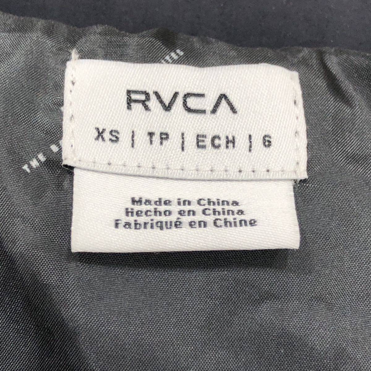 【RVCA】 ダウンジャケット ルーカ XS 黒 ブラック ナイロン 無地 BB044762 ts202310_画像8