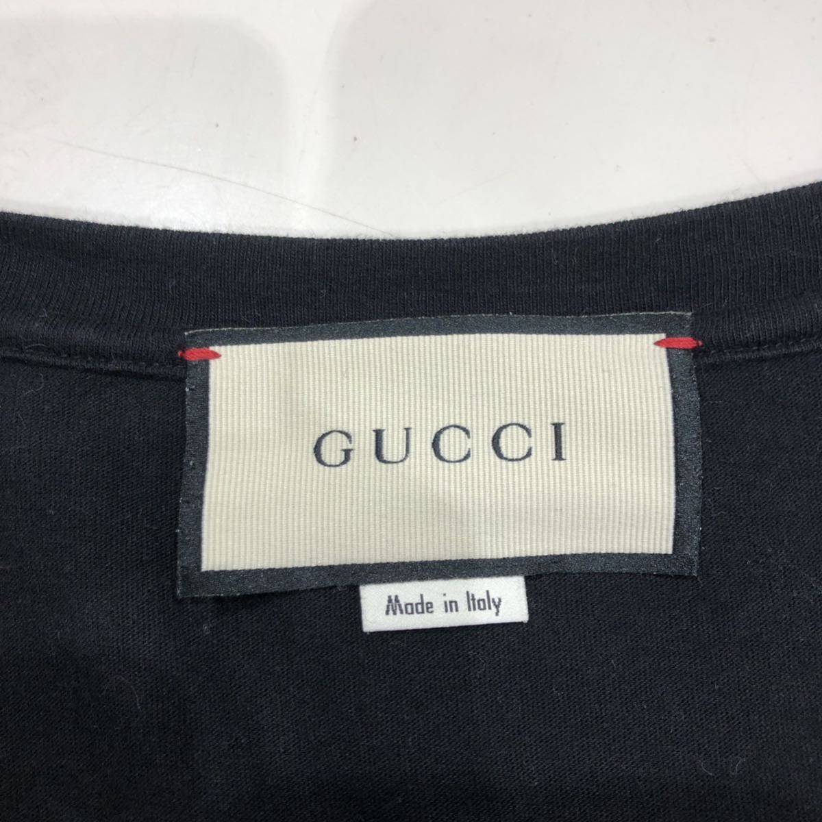 [GUCCI] 半袖Tシャツ サイズS コットン BLK インターロッキング ts202310の画像8