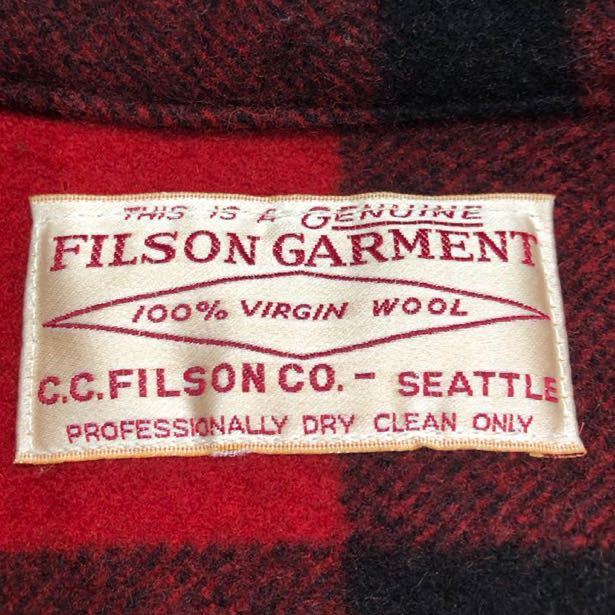 【FILSON 】マッキーノクルーザー フィルソン ウールジャケット RED MACKINAW CRUISER ts202310_画像5