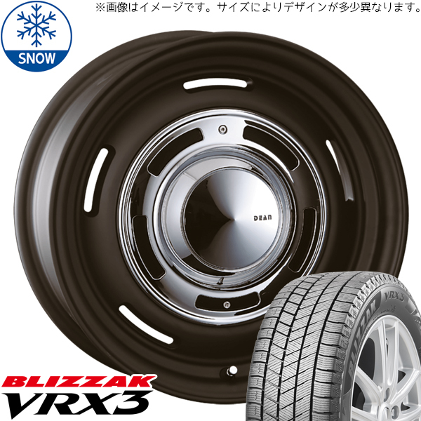 新品 アクア 195/55R16 16インチ ブリヂストン ブリザック VRX3 CRIMSON DEAN CrossCountry スタッドレス タイヤ ホイール セット 4本_画像1