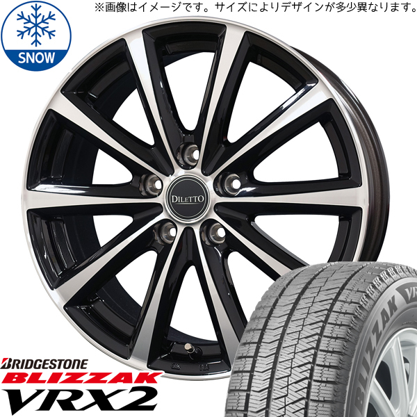 新品 60系 プリウス 195/60R17 BS BLIZZAK VRX2 ディレット M10 17インチ 7.0J +40 5/114.3 スタッドレス タイヤ ホイール セット 4本_画像1