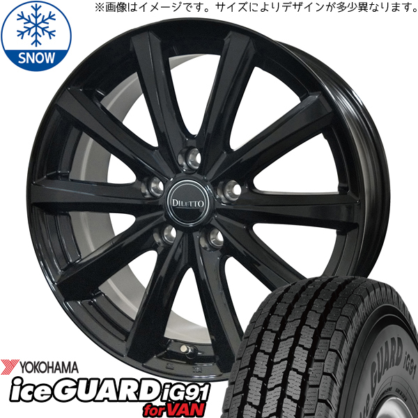 新品 ハイゼットピクシス 145/80R12 Y/H iceGUARD IG91 ディレット M10 12インチ 4.0J +42 4/100 スタッドレス タイヤ ホイール セット 4本_画像1