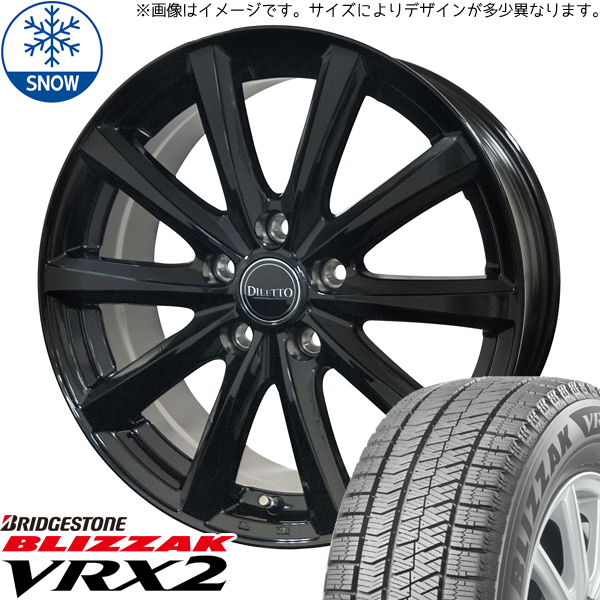 新品 オーリス ルミオン リーフ 205/55R16 BS BLIZZAK VRX2 M10 16インチ 6.5J +40 5/114.3 スタッドレス タイヤ ホイール セット 4本_画像1