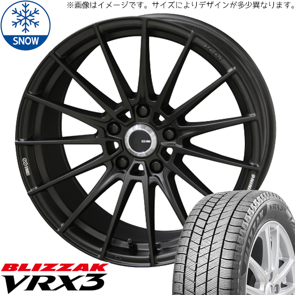 新品 アルファード 245/40R20 20インチ BS BLIZZAK VRX3 エンケイチューニング FC01 スタッドレス タイヤ ホイール セット 4本_画像1