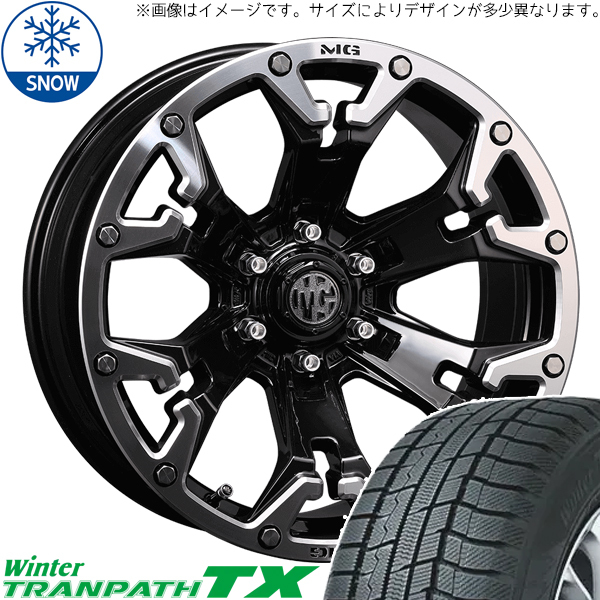 新品 デリカ エクストレイル 215/70R16 16インチ TOYO トランパス TX CRIMSON MG GOLEM スタッドレス タイヤ ホイール セット 4本_画像1