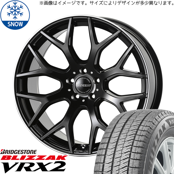 新品 クラウン CX-3 225/45R18 BS BLIZZAK VRX2 レッジェーロ 18インチ 8.0J +43 5/114.3 スタッドレス タイヤ ホイール セット 4本_画像1