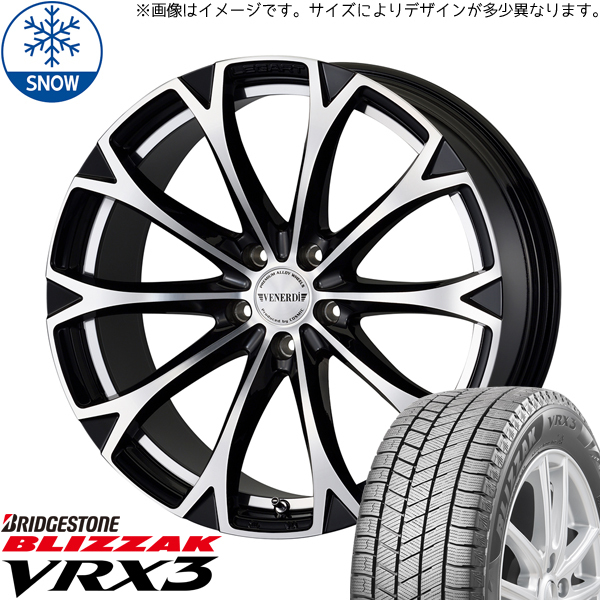 新品 60系 プリウス 195/50R19 BS VRX3 ヴェネルディ レガート 19インチ 8.0J +43 5/114.3 スタッドレス タイヤ ホイール セット 4本