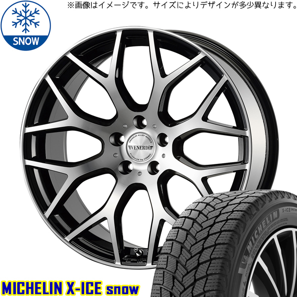 新品 CH-R アルファード 225/50R18 MICHELIN X-ICE レッジェーロ 18インチ 7.5J +48 5/114.3 スタッドレス タイヤ ホイール セット 4本_画像1