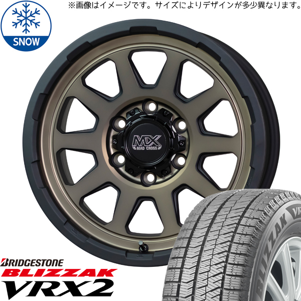 新品 キックス ジューク オフロード 205/65R16 16インチ BS BLIZZAK VRX2 MADCROSS RANGER スタッドレス タイヤ ホイール セット 4本_画像1