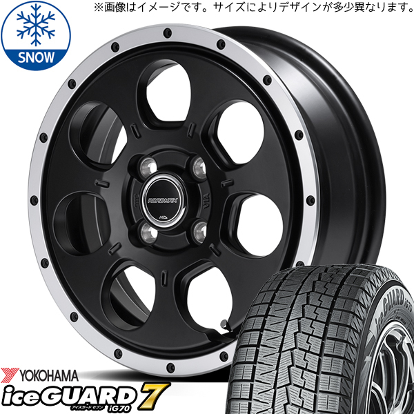 新品 キックス ジューク オフロード 205/65R16 iceGUARD IG70 WO-7 16インチ 7.0J +40 5/114.3 スタッドレス タイヤ ホイール セット 4本_画像1