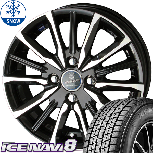 新品 ヤリス ノート スイフト ICENAVI8 185/55R15 15インチ ヴァルキリー 5.5J +40 4/100 スタッドレス タイヤ ホイール セット 4本_画像1