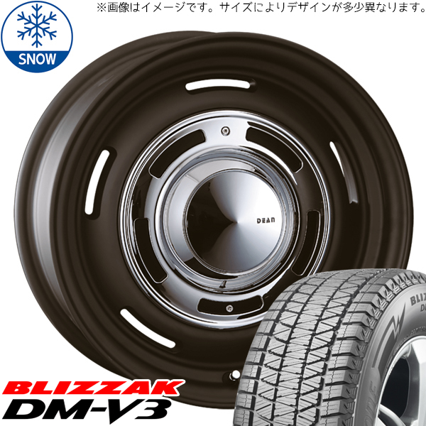 新品 スズキ ジムニーシエラ 225/70R16 16インチ BS BLIZZAK DM-V3 CRIMSON DEAN CrossCountry スタッドレス タイヤ ホイール セット 4本_画像1