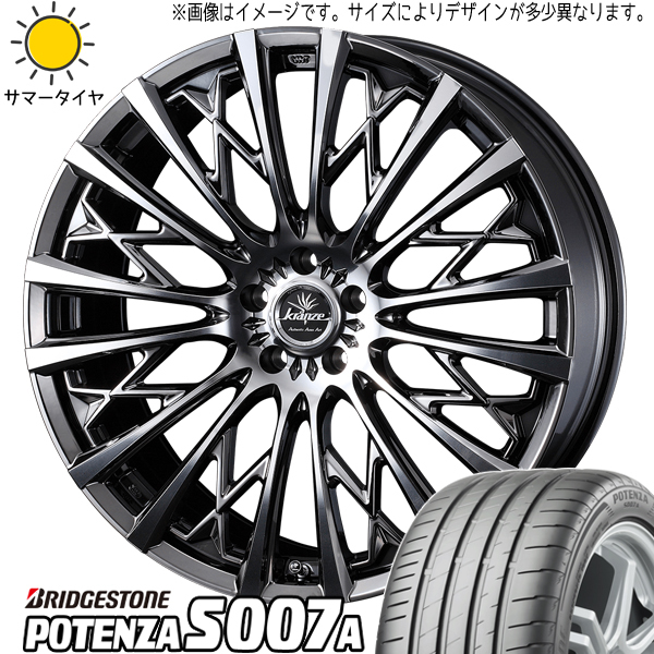 新品 ヴォクシー ノア 215/40R18 BS ポテンザ S007A クレンツェ 855EVO 18インチ 7.5J +53 5/114.3 サマータイヤ ホイール 4本SET_画像1