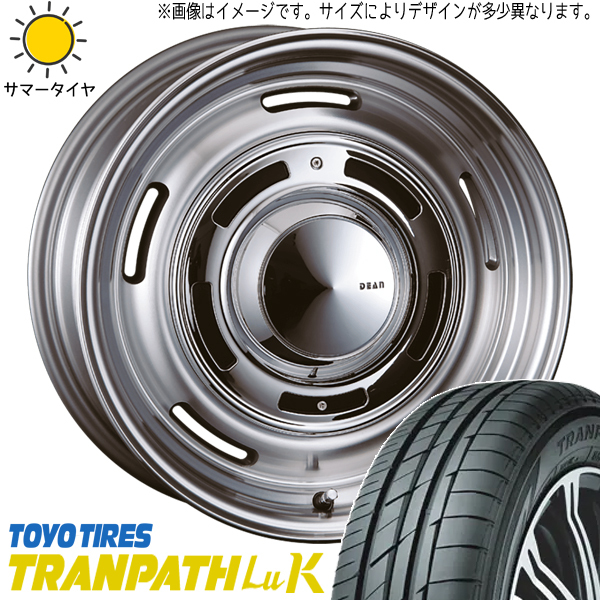 新品 軽自動車用 165/45R16 16インチ TOYO トランパス Lu2 ディーン クロスカントリー 6.0J +42 4/100 サマータイヤ ホイール 4本SET_画像1