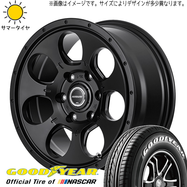 新品 キャラバン 195/80R15 107/105 グッドイヤー ナスカー マッドエージェント 15インチ 5.5J +42 6/139.7 サマータイヤ ホイール 4本SET_画像1