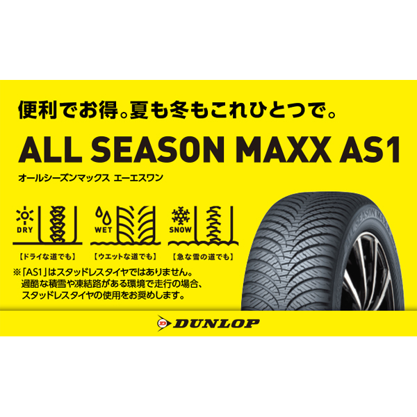 新品 bB サクシード ノート 175/65R14 ダンロップ AS1 エクシーダー E05 14インチ 5.5J +43 4/100 オールシーズン タイヤ ホイール 4本SET